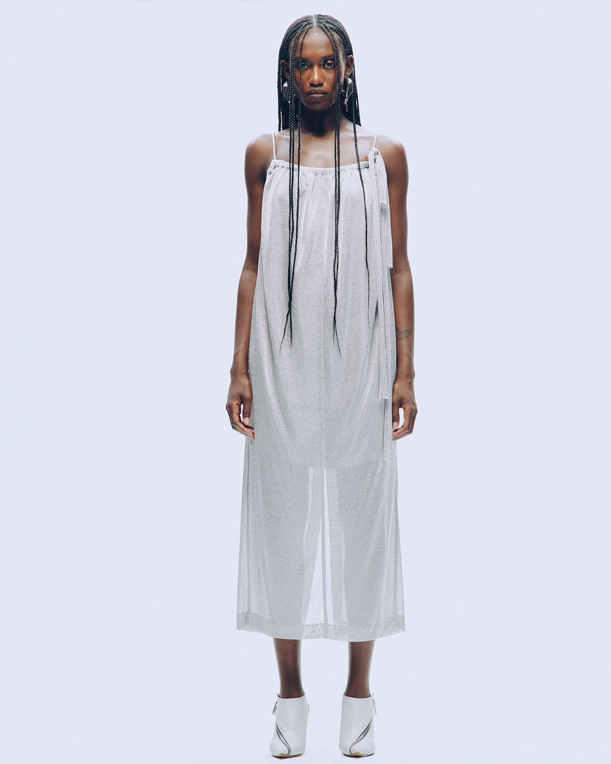 sheer metallic knit dress Suki Metallic Knit Maxi Dress / Gold | MESHKI