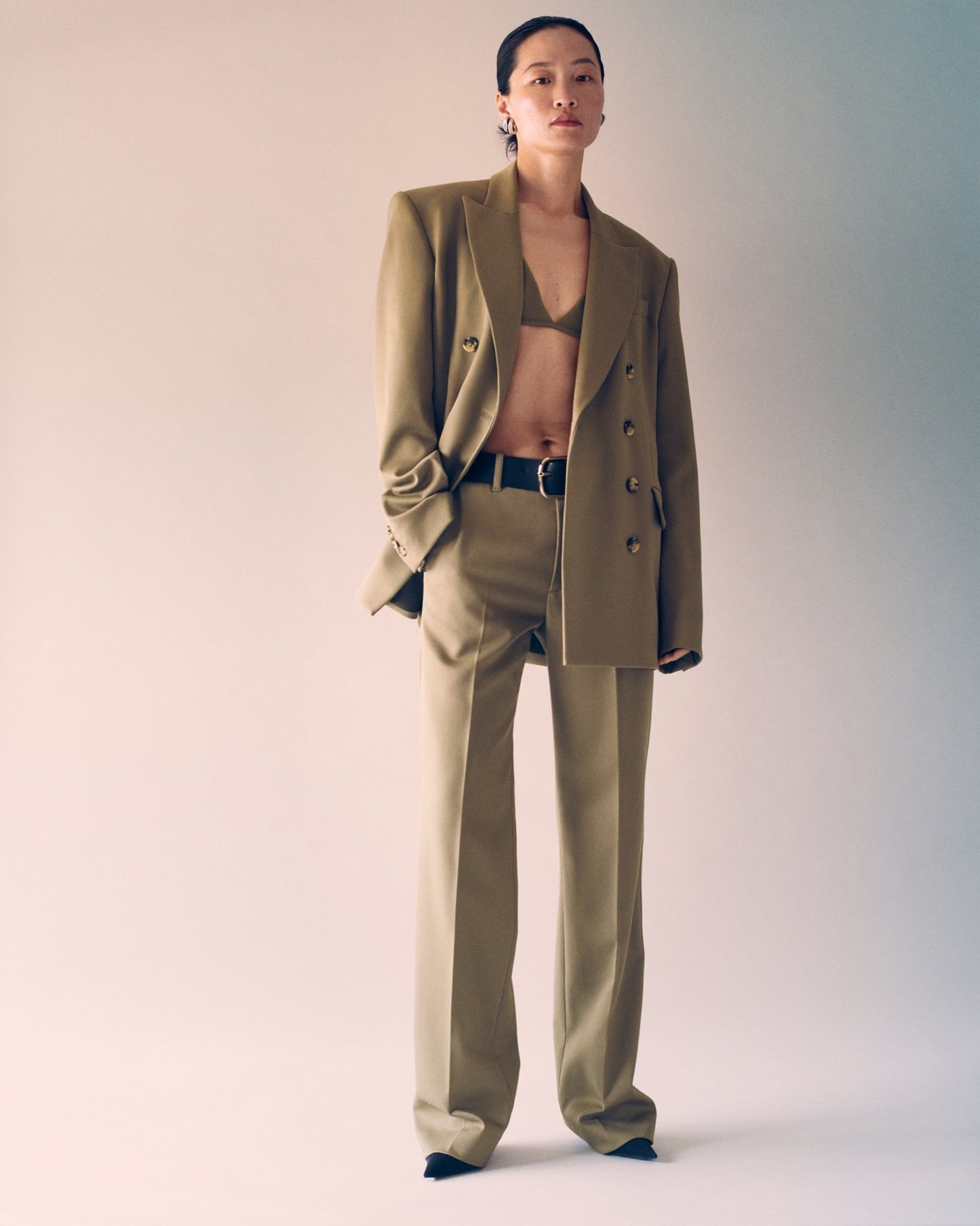 MICHELLE RHEE Oversized Double-Breasted Blazer