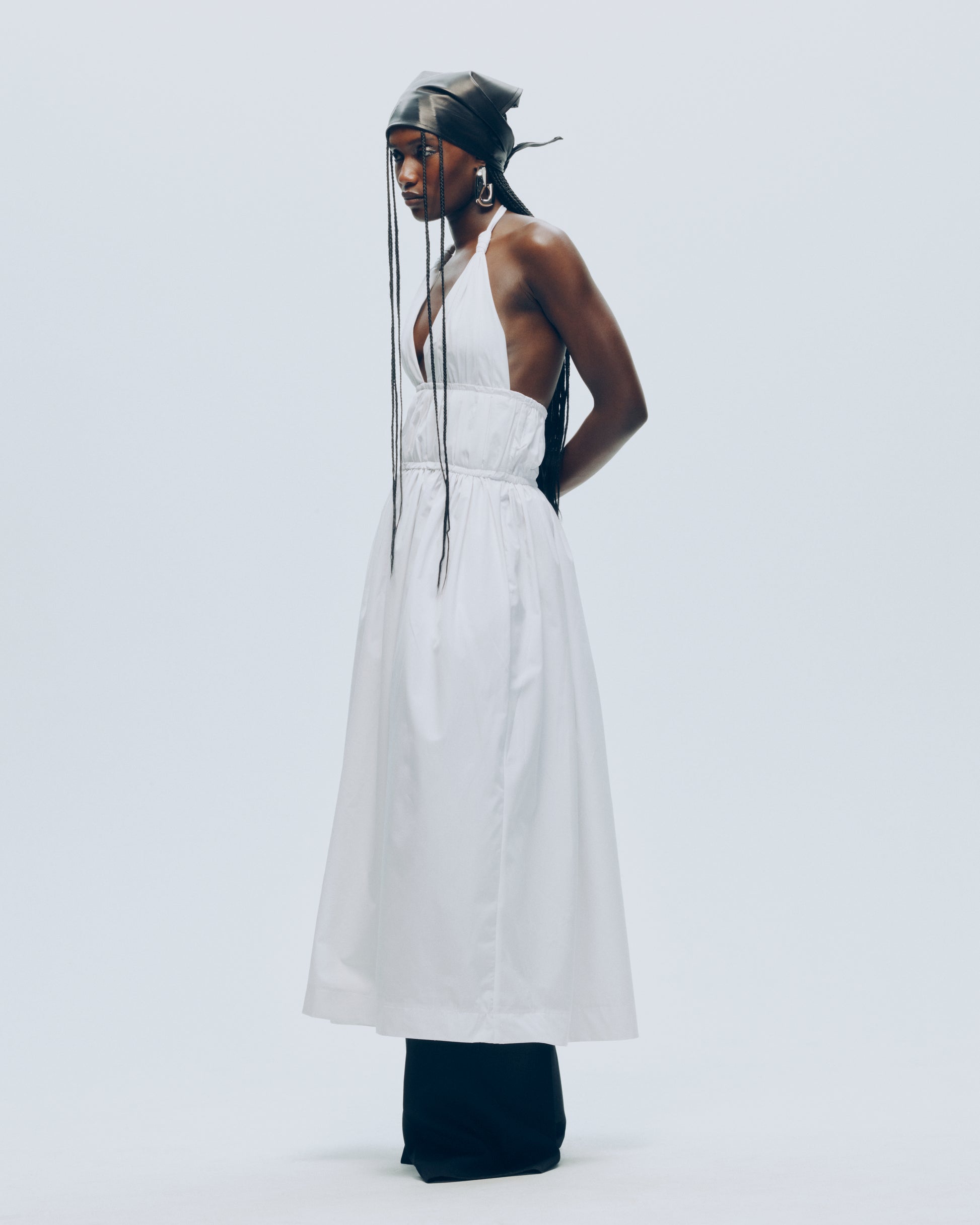 MICHELLE RHEE Esta Gathered Halter Dress MICHELLE RHEE Esta Gathered Halter Dress