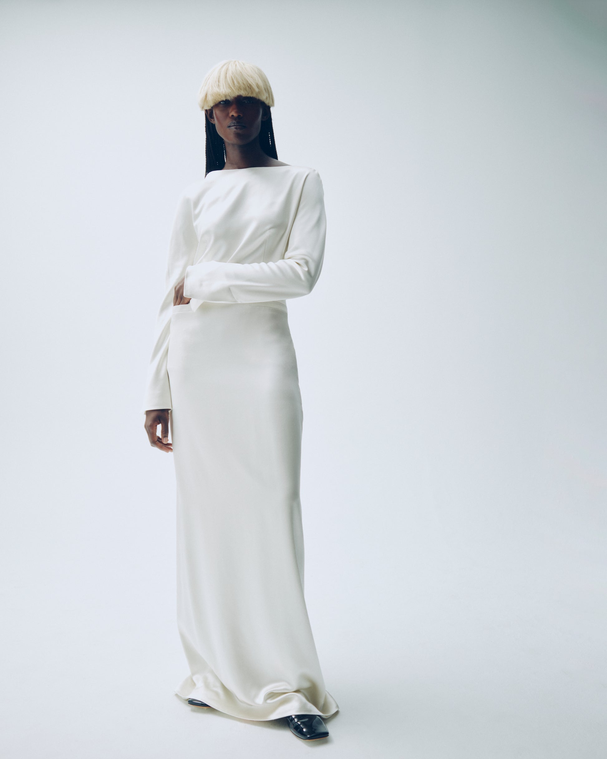 MICHELLE RHEE Tory Backless Gown Cream MICHELLE RHEE Tory Backless Gown Cream